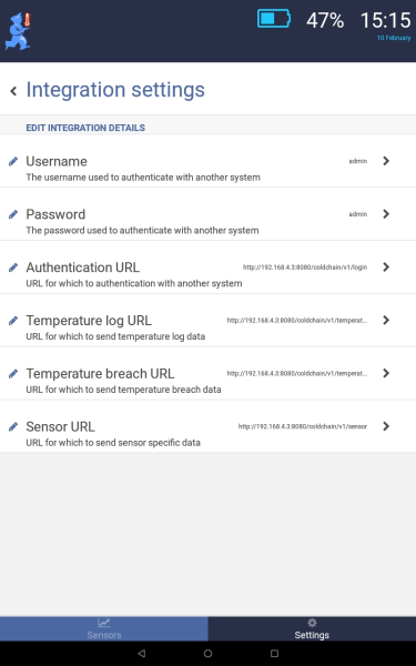Integration Settings!