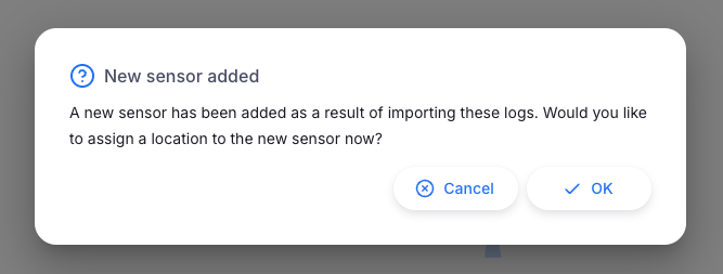 Import fridge tag new sensor