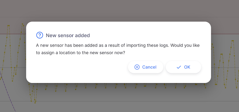 Import fridge tag: new sensor