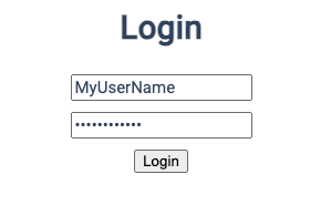 Login form