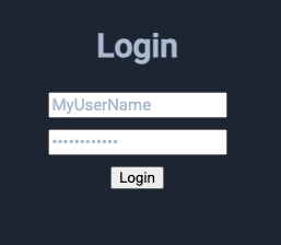 Login form