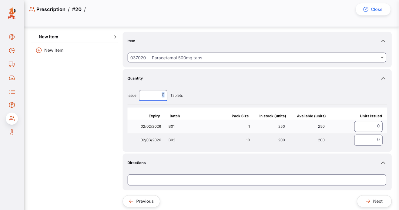 Step 3: Item selected and highlighted in the Add Item window ready to confirm