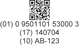GS1 QR barcode