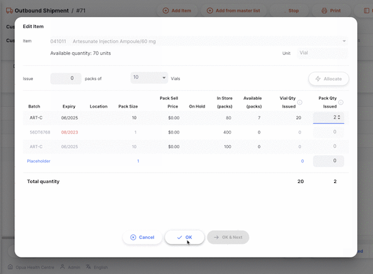 Adding items by scanning