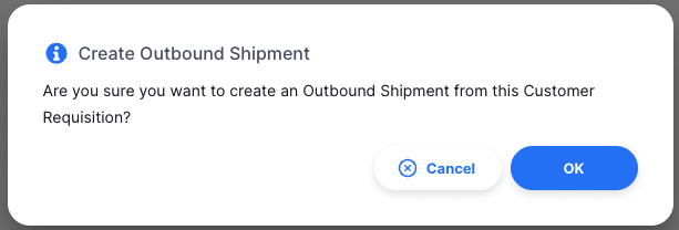 Create Shipment Prompt