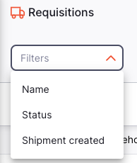 Requisition filter