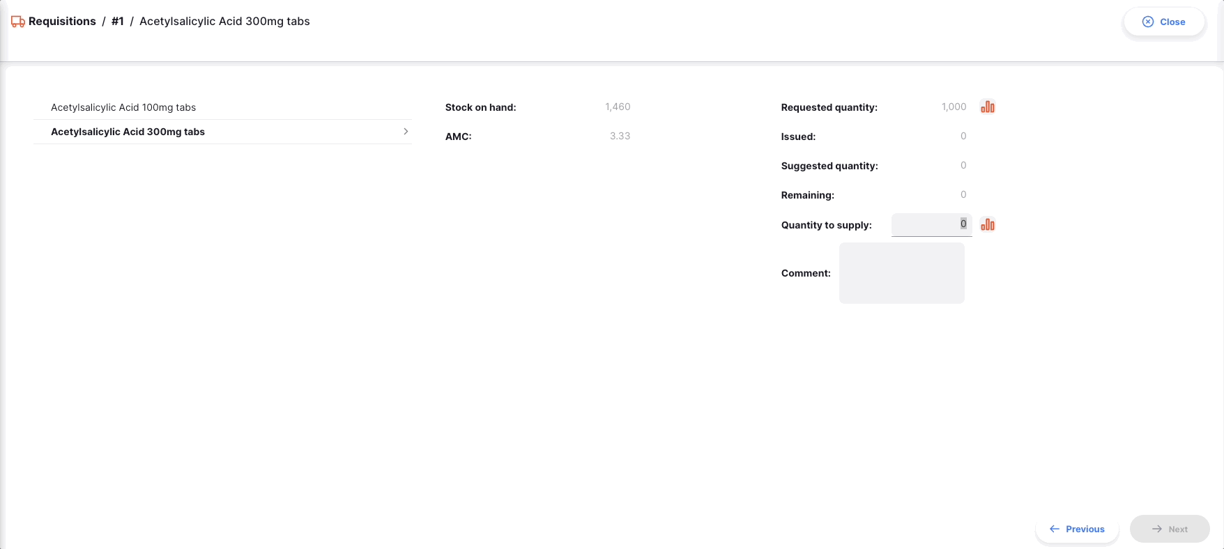 Create Shipment Detail