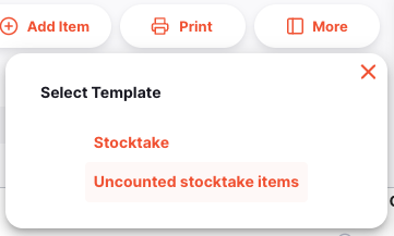 Print menu