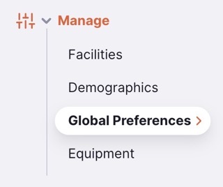 goto: global preferences