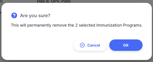 immunizations: confirm delete