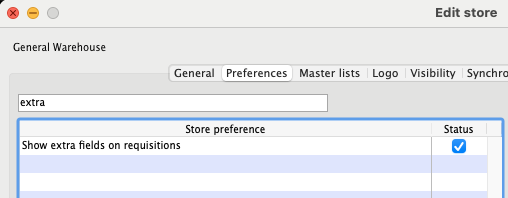 Show extra fields on requisitions preference