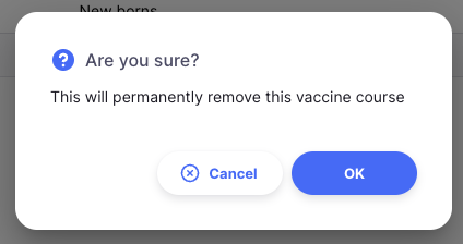 vaccine courses: confirm delete