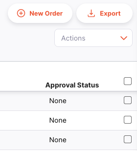 Internal Order: approval status columns