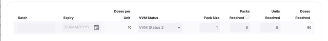 VVM status column