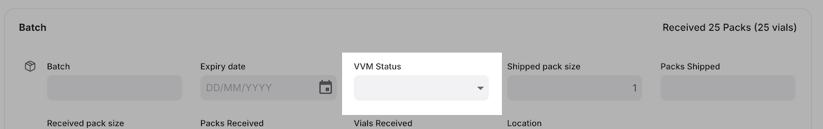 VVM status column