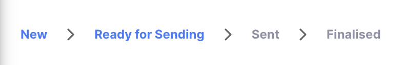 Purchase Order Status Sequence (Ready for sending)