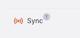 Sync badge