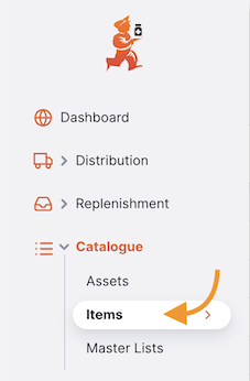 Items nav