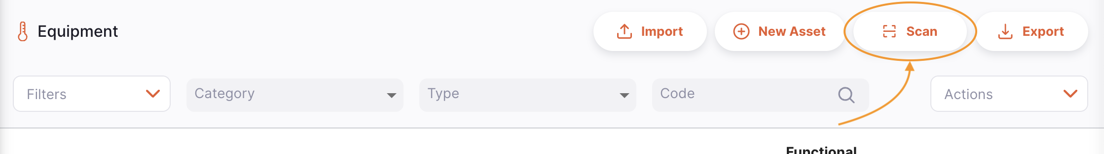 Scan button