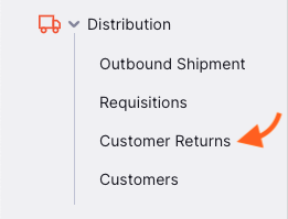 go to Customer Return