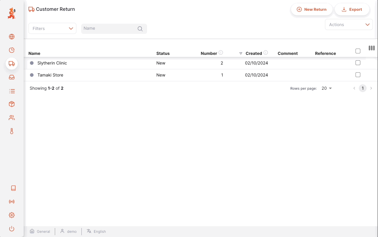 Create Customer Return