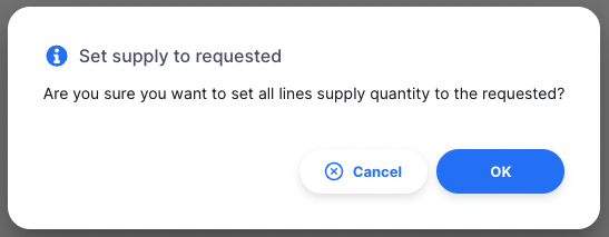 Supply Requested Prompt