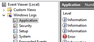 Event viewer