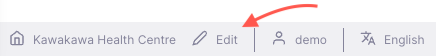 Footer: store edit