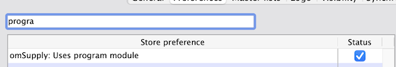 Store preference