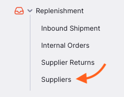 Suppliers Nav