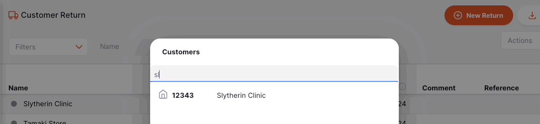 Create Customer Return