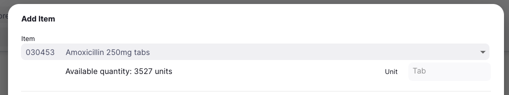 add item headers