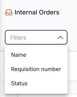 Commande Interne : filtre
