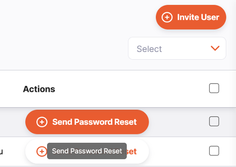 Reset Password Button