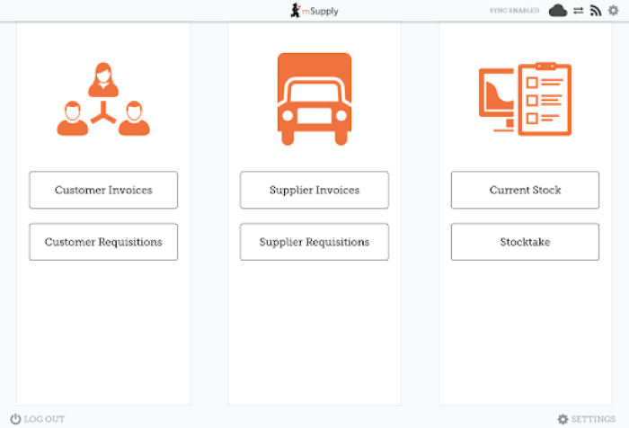 Custom invoices button on Navigator