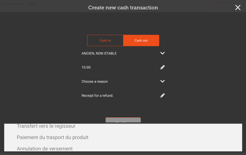 Custom invoices button on Navigator