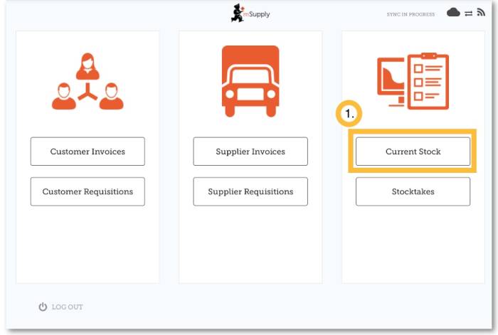 Custom invoices button on Navigator