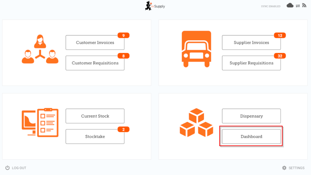 Custom invoices button on Navigator