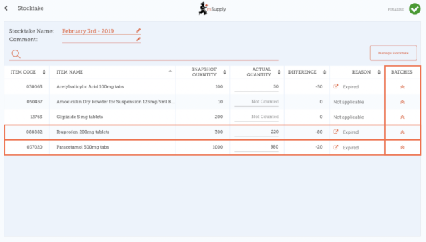 Custom invoices button on Navigator