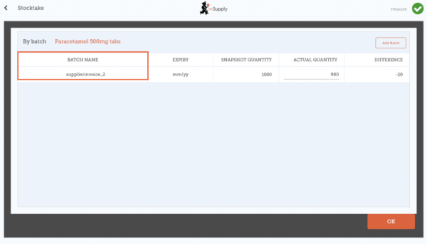 Custom invoices button on Navigator