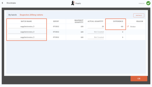 Custom invoices button on Navigator