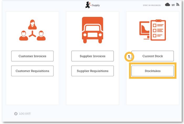 Custom invoices button on Navigator