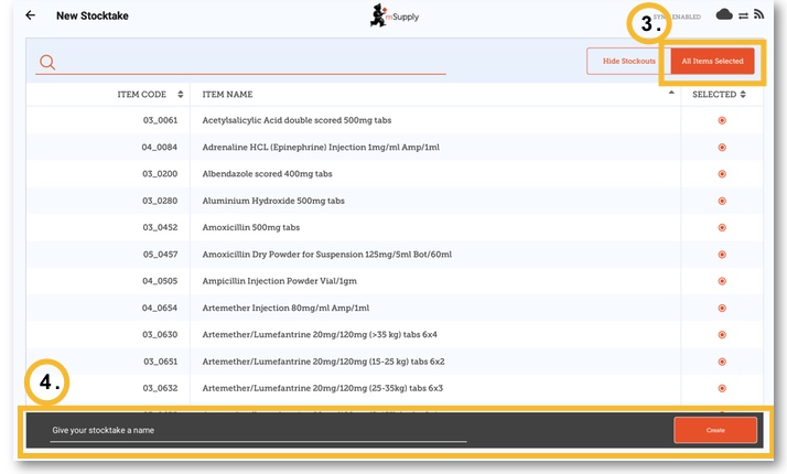 Custom invoices button on Navigator