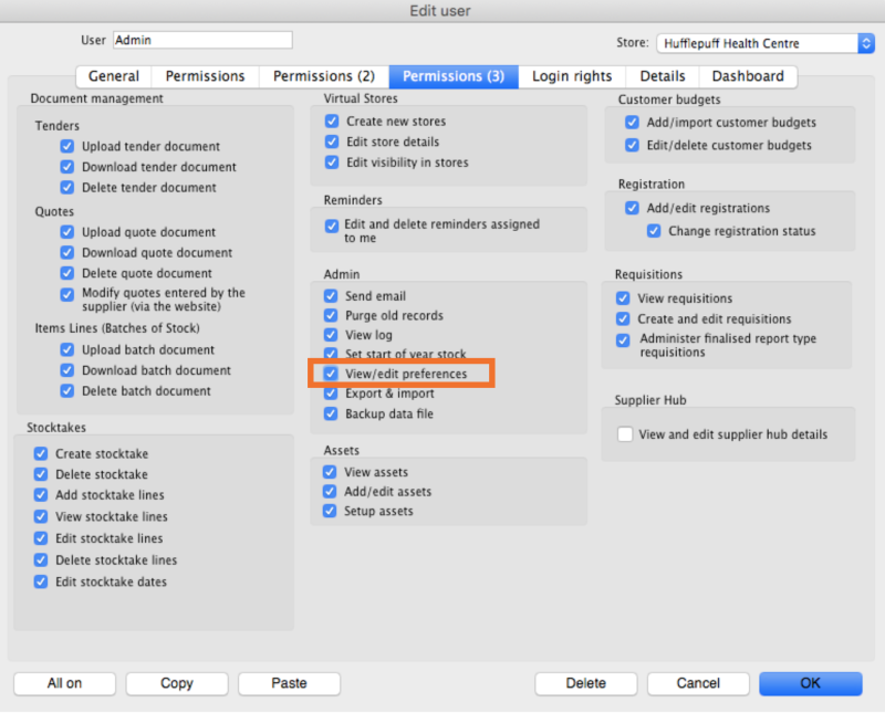 Custom invoices button on Navigator