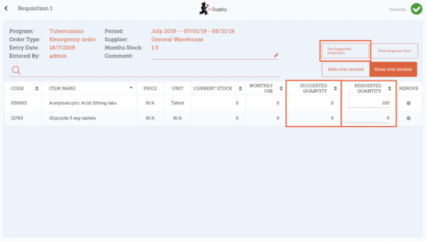 Custom invoices button on Navigator