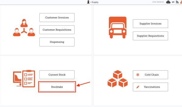 Custom invoices button on Navigator