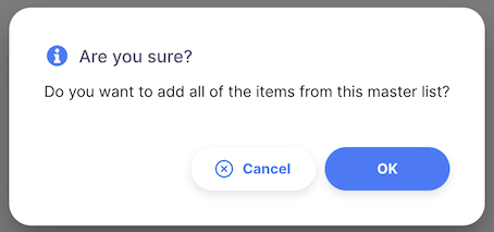 Add Item button