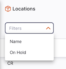 Localização: filtro