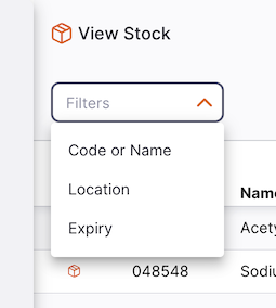 Stock: filtro